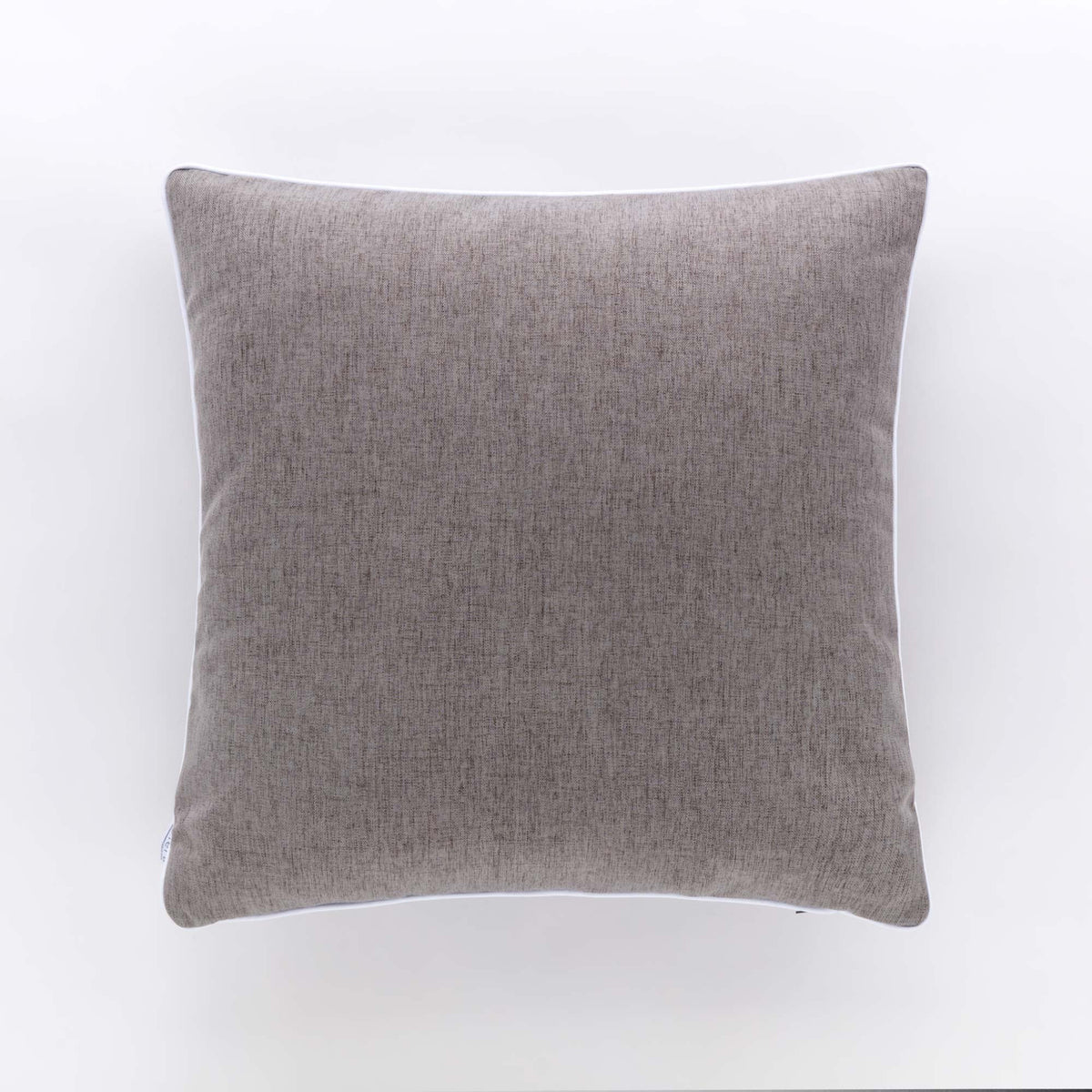 Cuscino Arredo Riviera Pepe 50x50 Grigio Ardesia con Piping | Sfoderabile