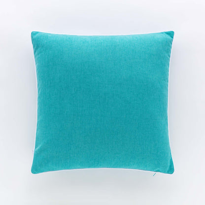 Cuscino Arredo Riviera Pepe 50x50 Turchese con Piping | Sfoderabile