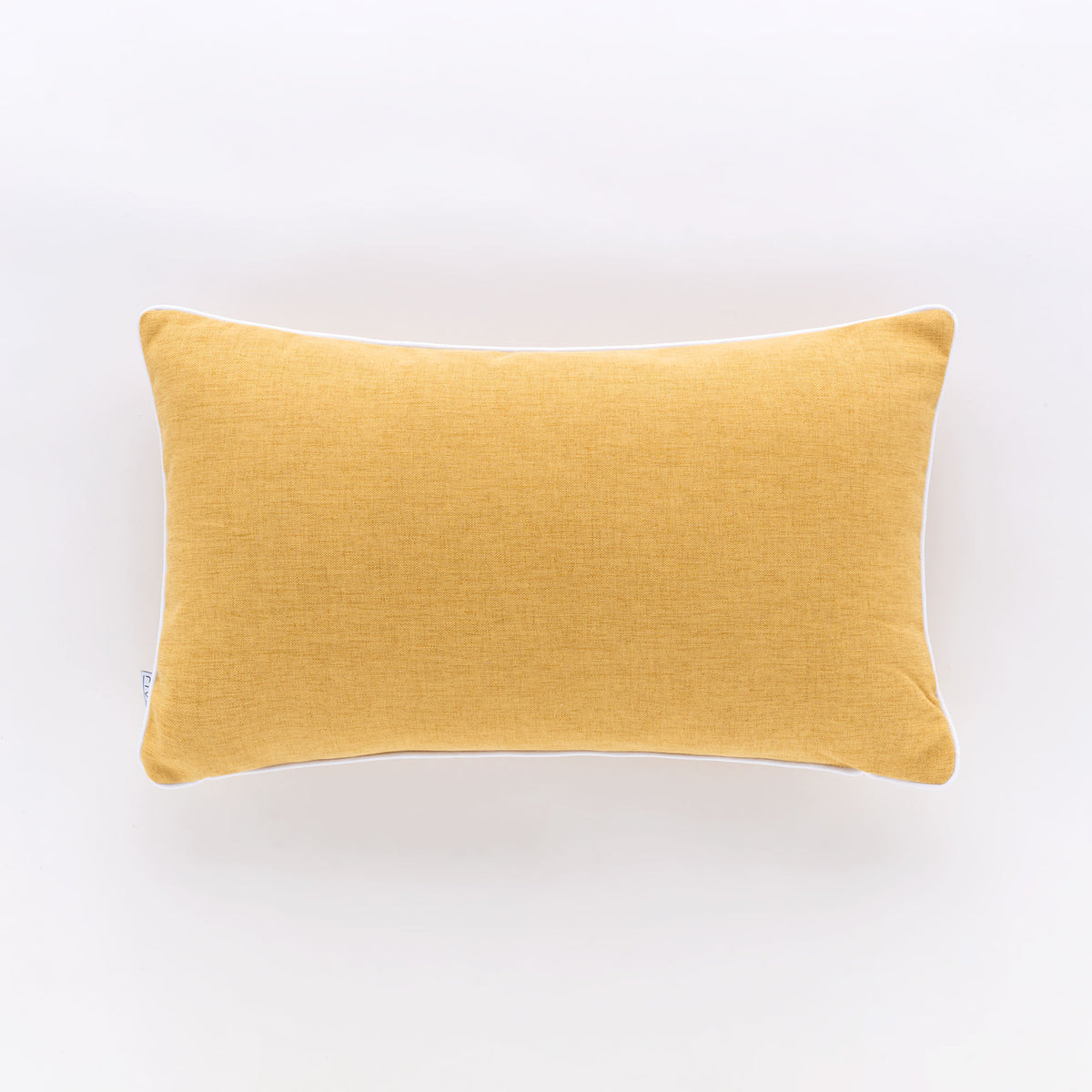 Cuscino Rettangolare Riviera Pepe 30x50 Giallo Zafferano con Piping