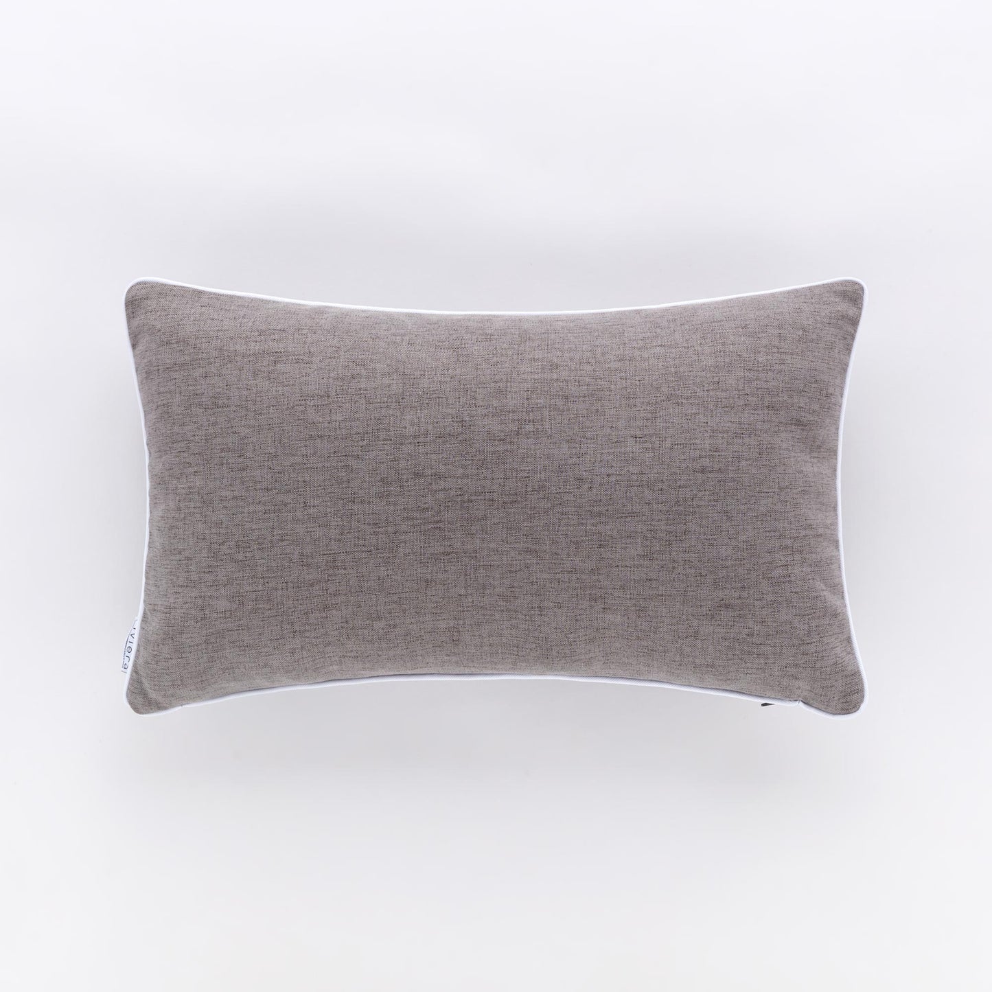 Cuscino Rettangolare Riviera Pepe 30x50 Grigio Ardesia con Piping