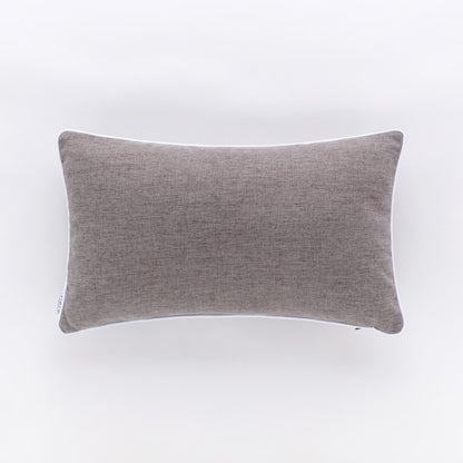 Cuscino Rettangolare Riviera Pepe 30x50 Grigio Ardesia con Piping