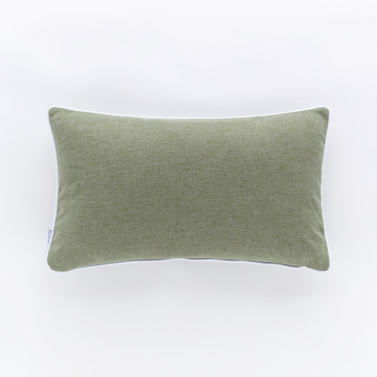 Cuscino Rettangolare Riviera Pepe 30x50 Verde Palma con Piping