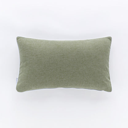 Cuscino Rettangolare Riviera Pepe 30x50 Verde Palma con Piping