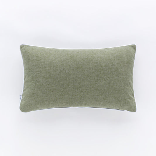 Cuscino Rettangolare Riviera Pepe 30x50 Verde Palma con Piping