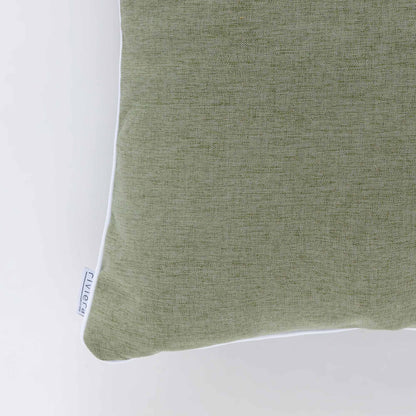 Cuscino Rettangolare Riviera Pepe 30x50 Verde Palma con Piping