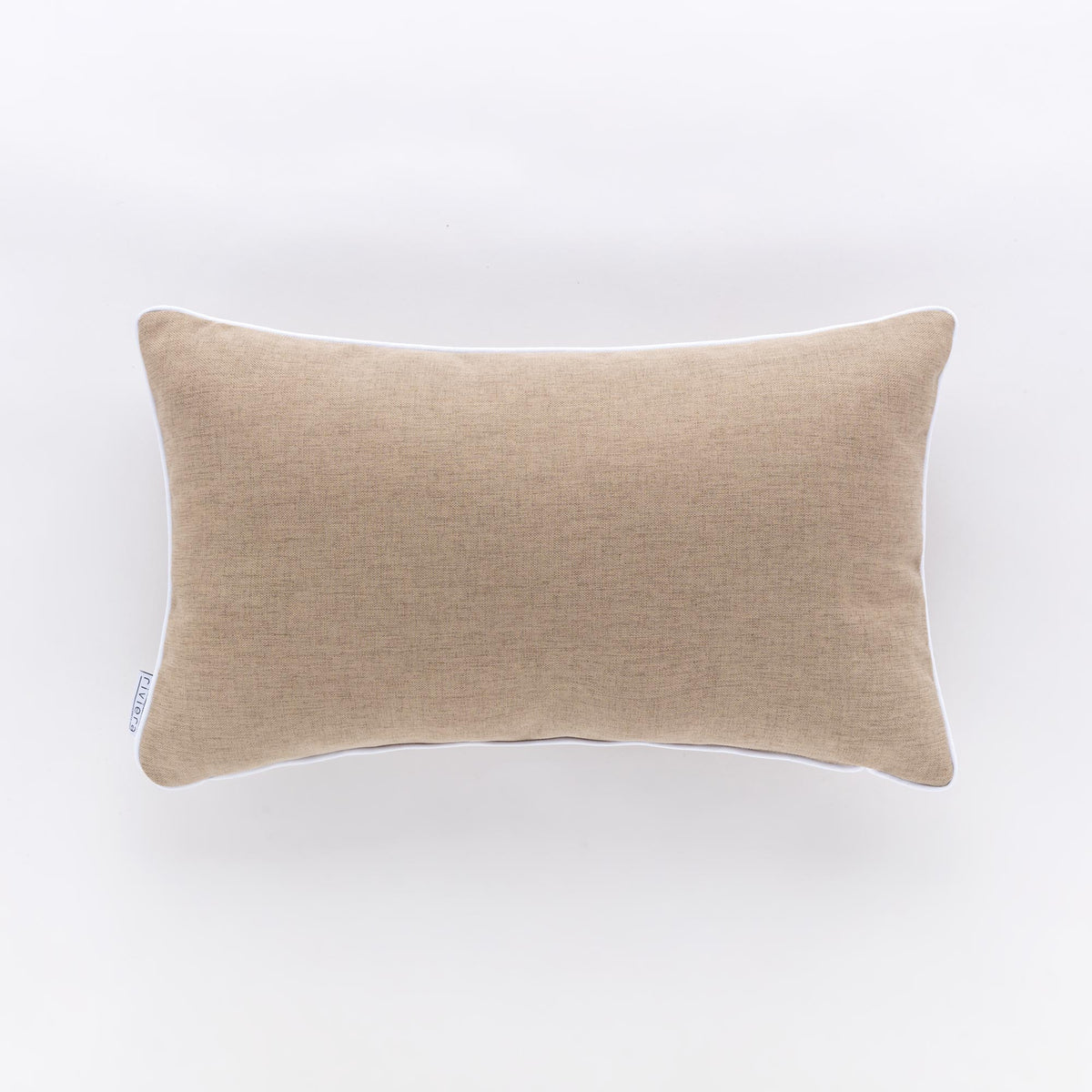 Cuscino Rettangolare Riviera Pepe 30x50 Tortora con Piping