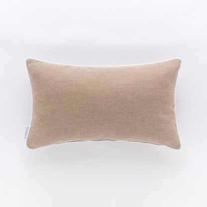 Cuscino Rettangolare Riviera Pepe 30x50 Tortora con Piping