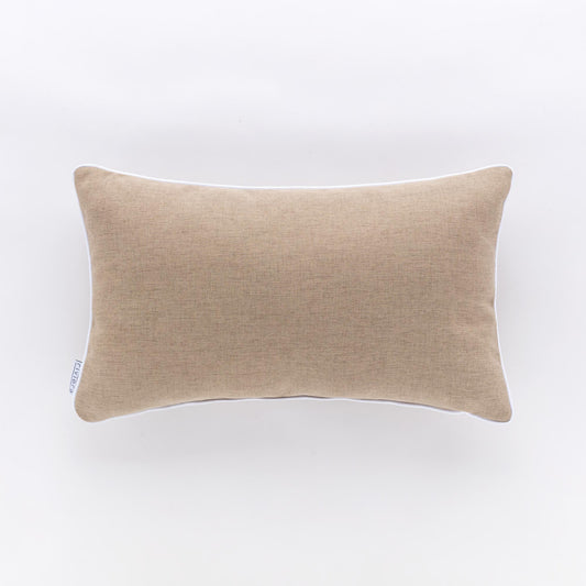 Cuscino Rettangolare Riviera Pepe 30x50 Tortora con Piping