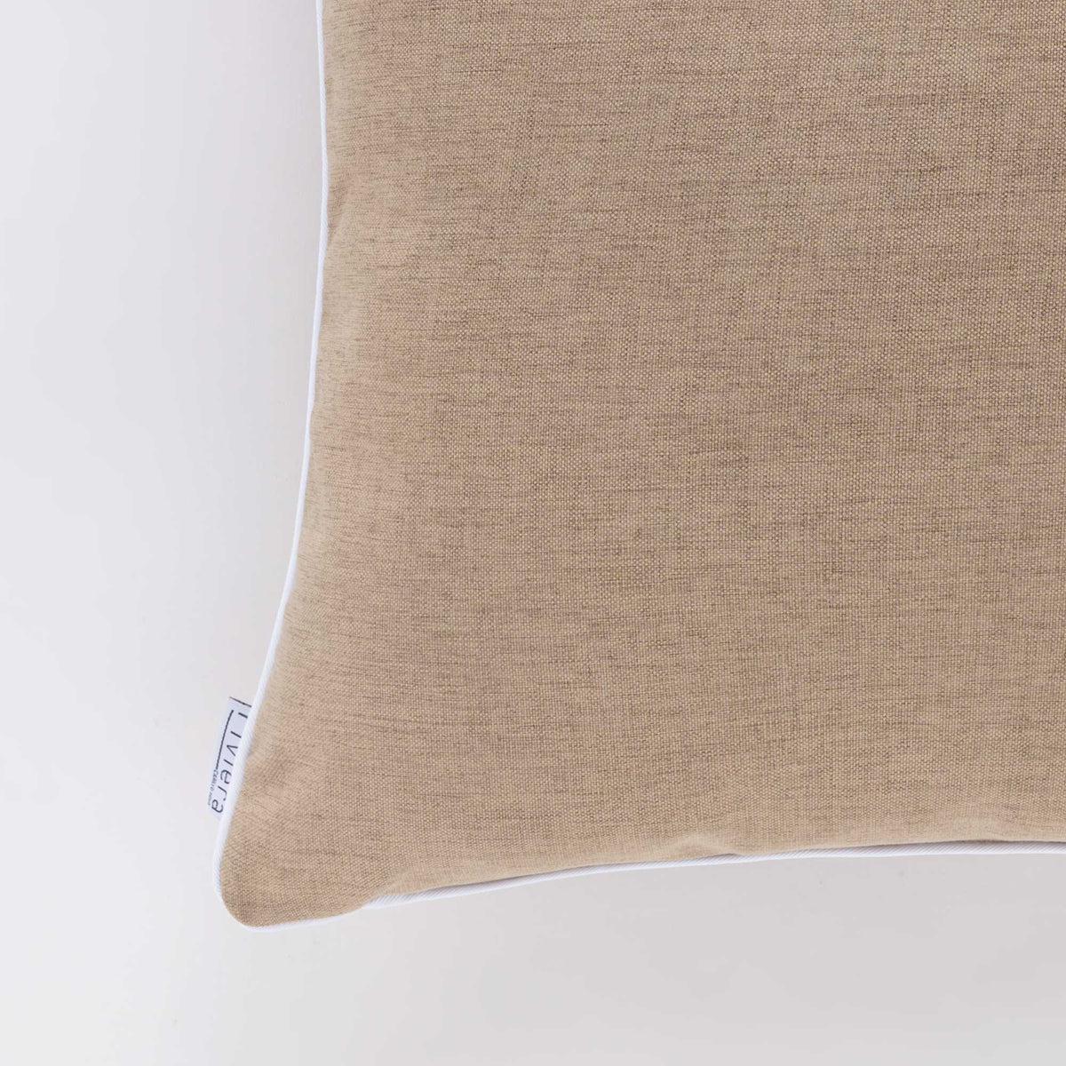 Cuscino Rettangolare Riviera Pepe 30x50 Tortora con Piping