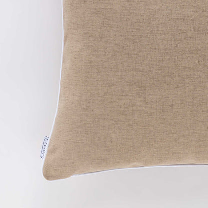 Cuscino Rettangolare Riviera Pepe 30x50 Tortora con Piping