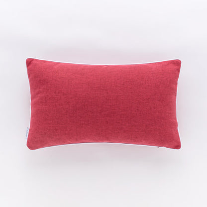 Cuscino Rettangolare Riviera Pepe 30x50 Rosa Orchidea con Piping
