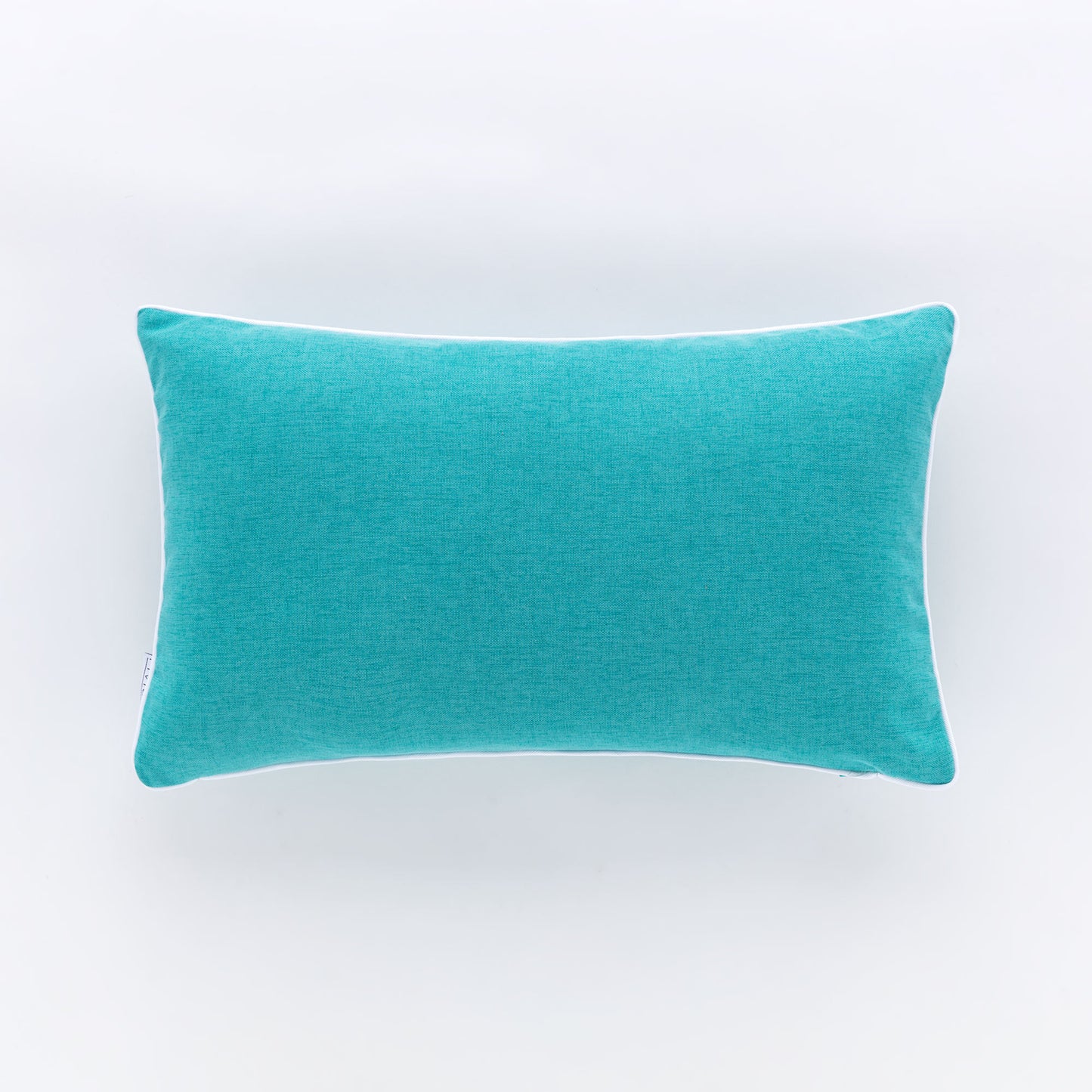 Cuscino Arredo Rettangolare Riviera Pepe 30x50 Turchese con Piping