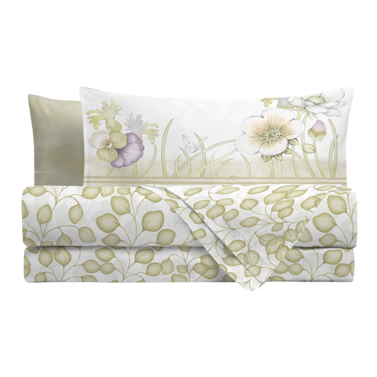 Completo Letto Matrimoniale THUN Bloom 100% Cotone
