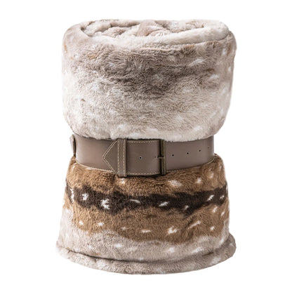 Plaid THUN Himalaya 130x170 Bosco d’Inverno Renna Deer Stone