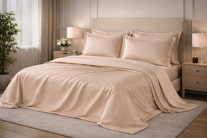 Completo Lenzuola Matrimoniale Maxi Firenze Lux Raso 60 | Made in Italy