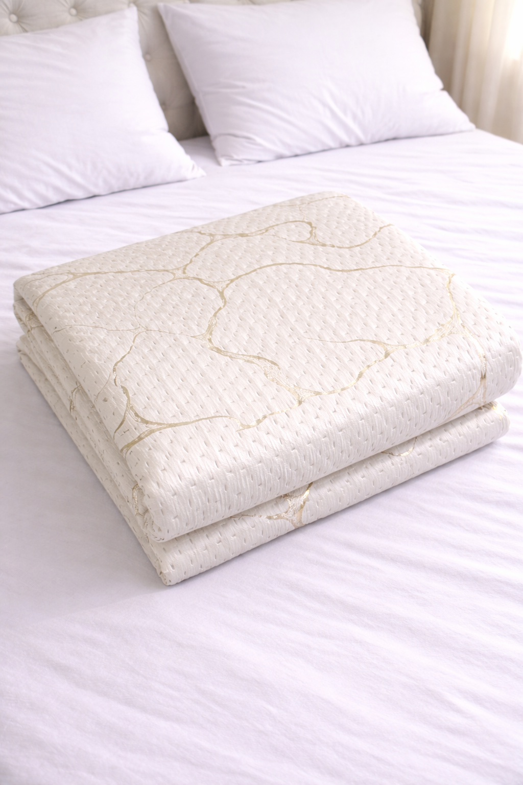 Copriletto Trapuntato Velvet Marta Marzotto Matrimoniale Marmorizzato 250x270