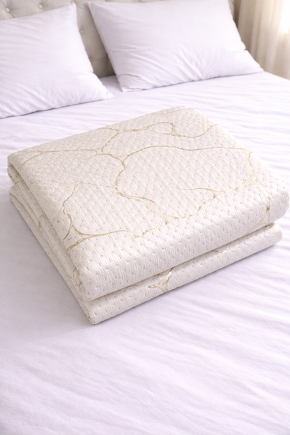 Copriletto Trapuntato Velvet Marta Marzotto Matrimoniale Marmorizzato 250x270