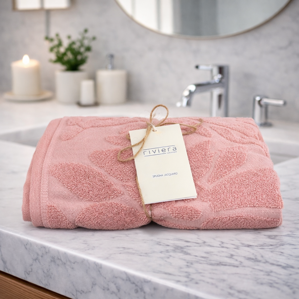Set Asciugamani Riviera Elysium in Spugna Jacquard 100% Cotone