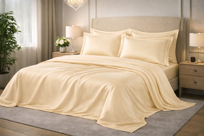 Completo Lenzuola Matrimoniale Maxi Firenze Lux Raso 60 | Made in Italy