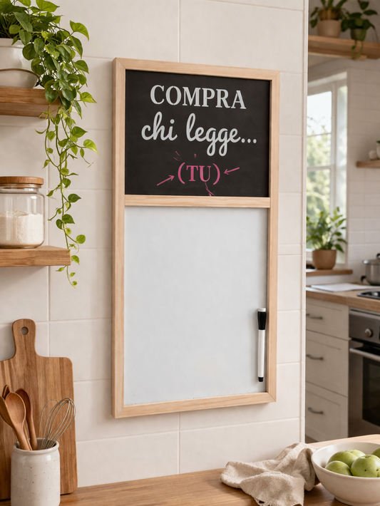 Lavagnetta Magnetica da Cucina con Pennarello 31x60 cm