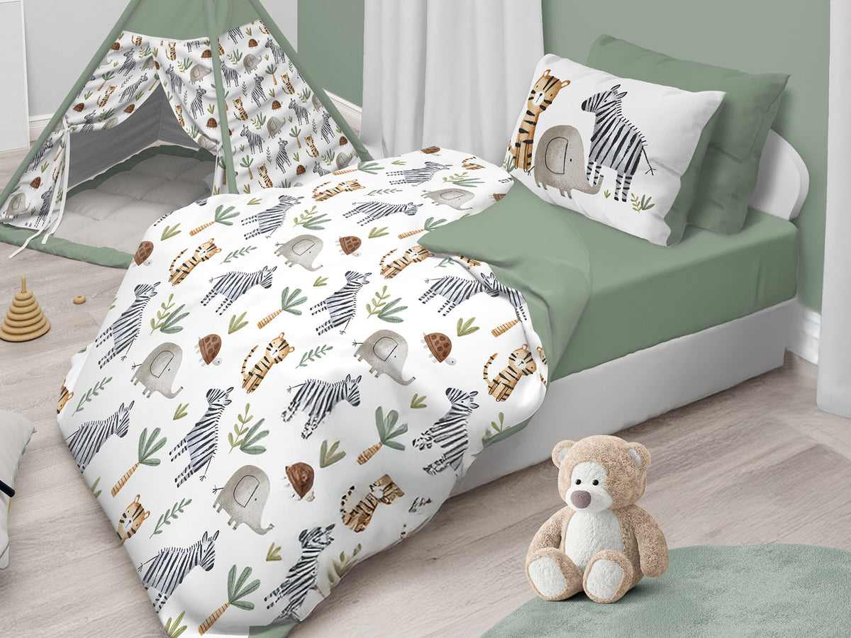 Copripiumino Singolo Daunex Baby Dream Zebre 100% Cotone 155x200 cm