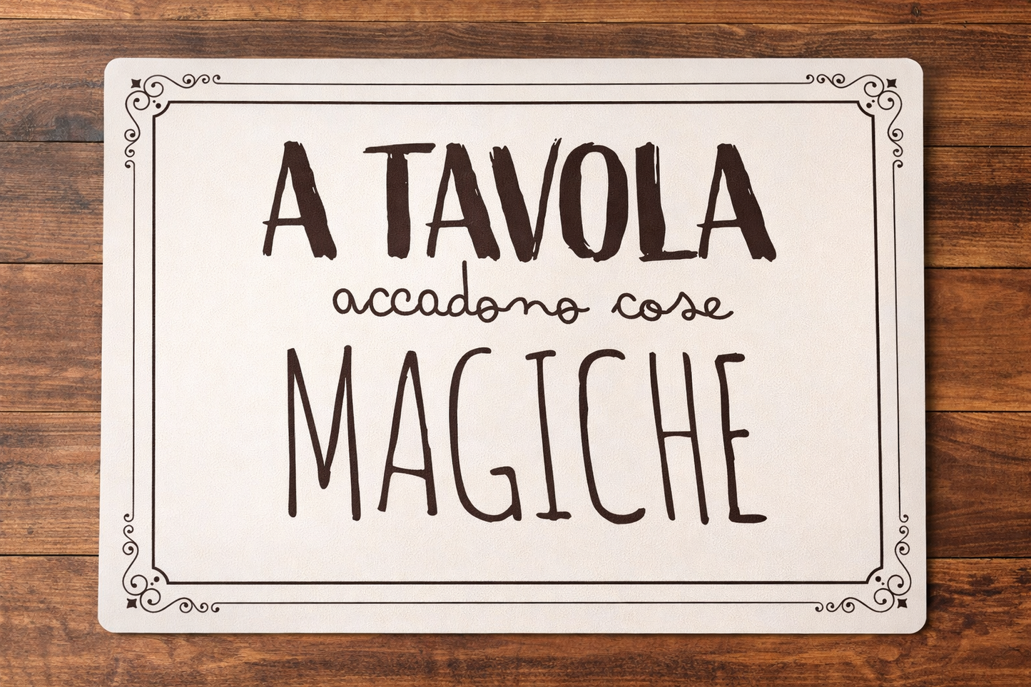 Tovaglietta Colazione Americana in PP Stampato 45x35 con Frasi