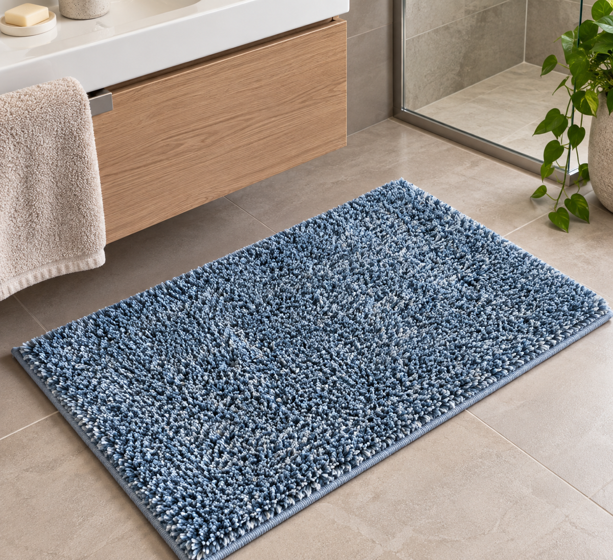Tappeto Bagno Sobel Duo in Microfibra Antiscivolo