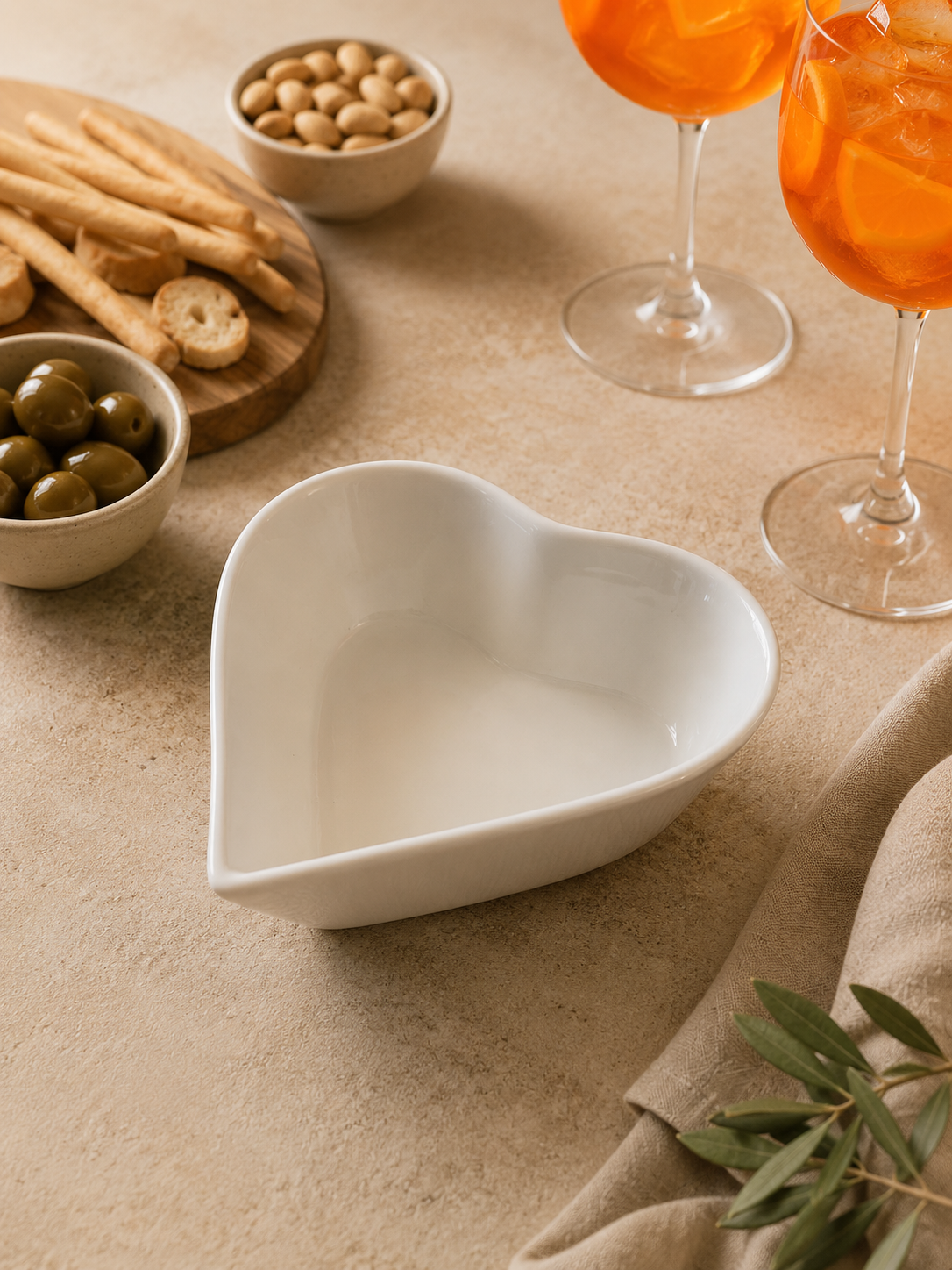 Ciotole Aperitivo in Porcellana Bianca 15x15 cm