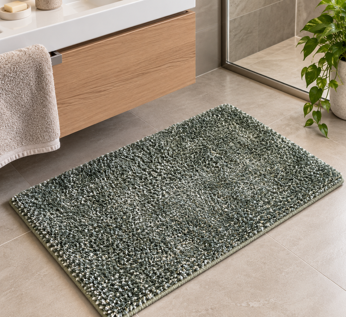 Tappeto Bagno Sobel Duo in Microfibra Antiscivolo