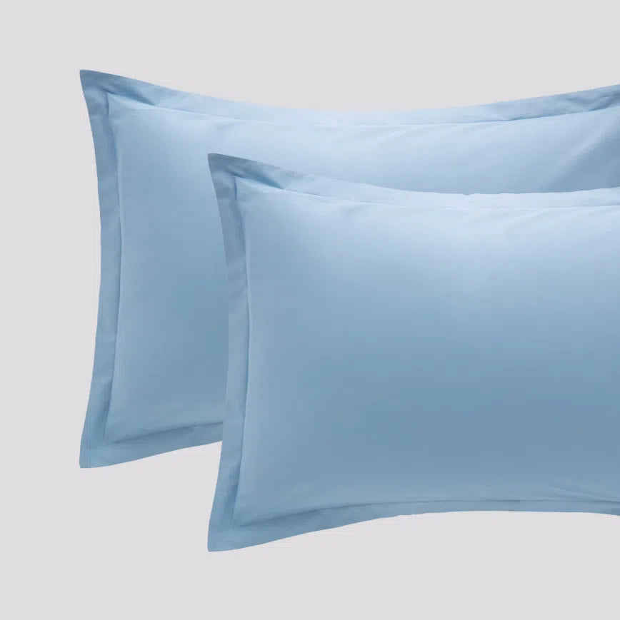 Coppia Federe Riviera Paint | 100% Cotone Madapolam 4 volants