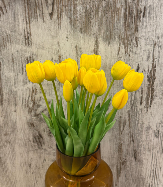 Tulipani in Gomma Decorativi - Fiori Artificiali Realistici per Casa 38cm