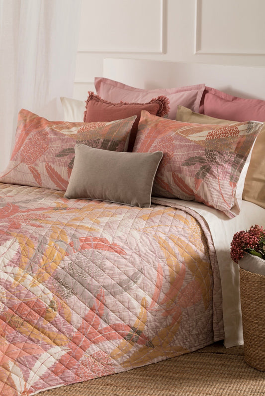 Completo Lenzuola Copriletto Riviera Lariza Ambra Matrimoniale in Cotone 100% Cotone