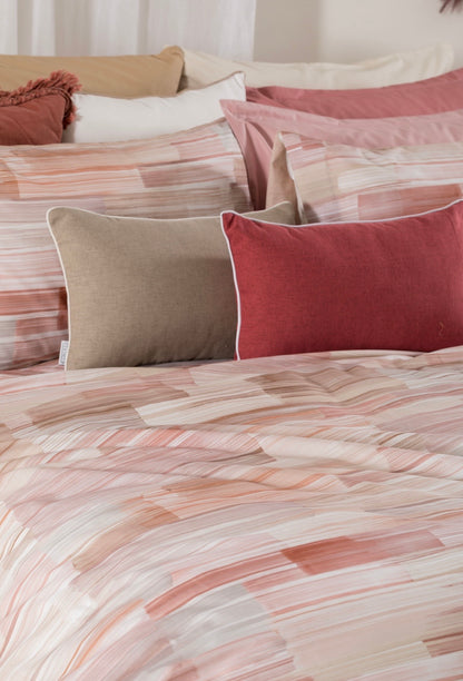 Completo Lenzuola Copriletto Riviera Manjola Matrimoniale in Cotone 100% Made in Italy