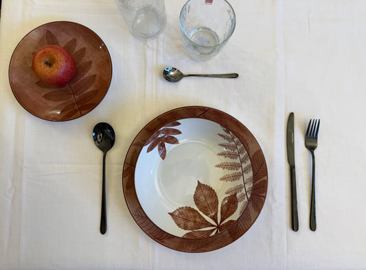 Servizio Piatti 18 Pz Tognana Natura Porcellana Multicolor