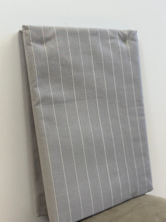 Parure Copripiumino Una Piazza e Mezza Listra Percallino by S&G Home Tortora