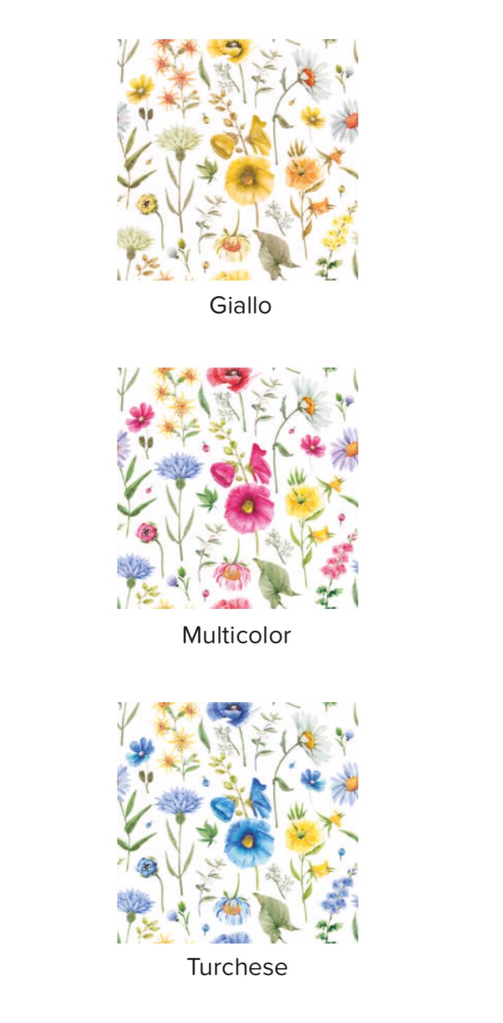 Trapuntino Matrimoniale Linea Oro Iside 260x260 cm | Fantasia Floreale