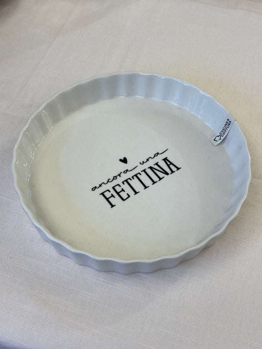 Pirofila Rotonda in Ceramica ø cm 22x h cm3.5