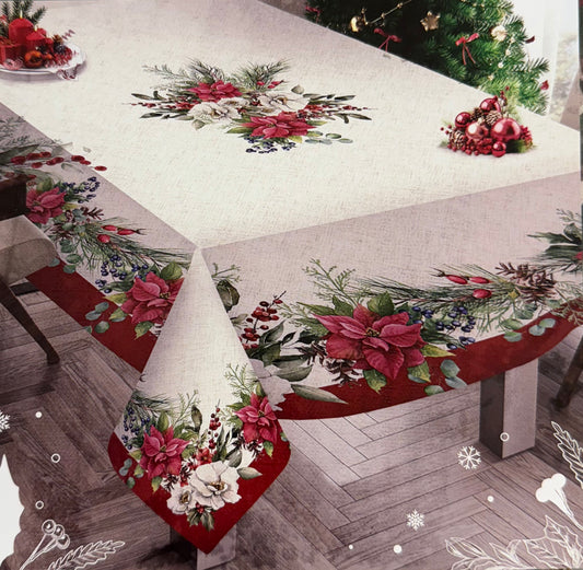 Tovaglia Tiffany XMAS Disegno 06 x12 (140x240)