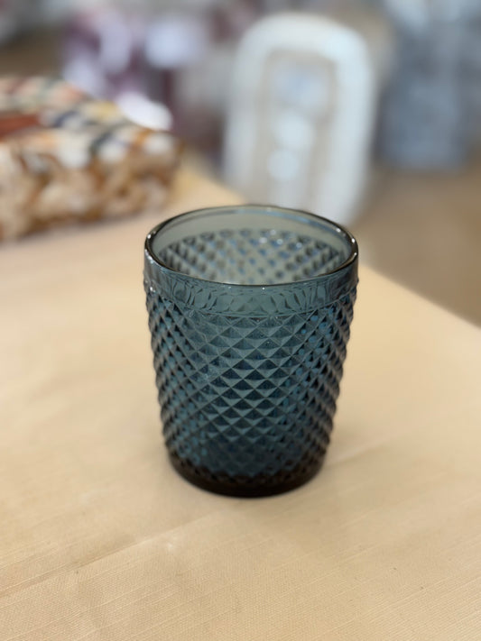 Set & Bicchieri in Vetro con Lavorazione in Rilievo Preziosa Home