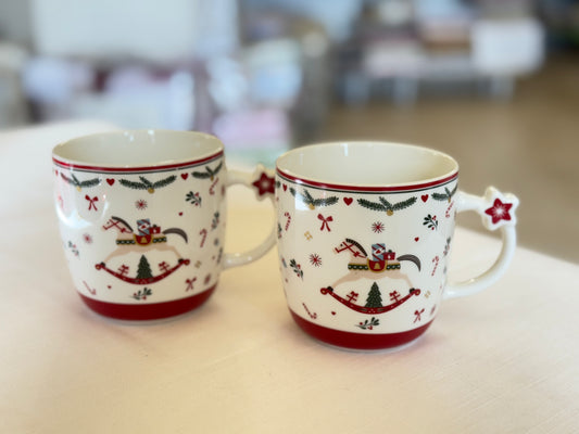 Set 2 Tazze Natalizie in Porcellana 350ml
