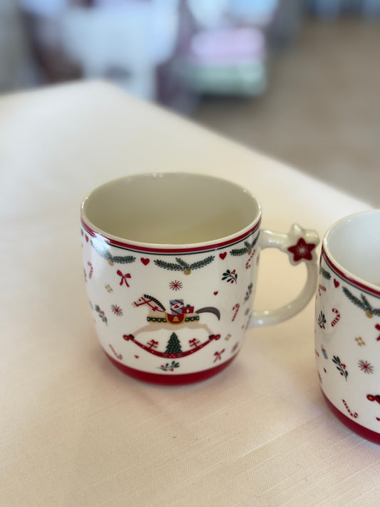 Set 2 Tazze Natalizie in Porcellana 350ml