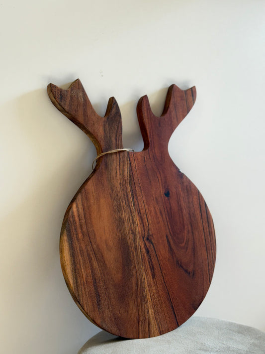 Tagliere Renna in Legno Naturale