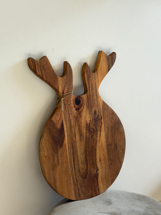 Tagliere Renna in Legno Naturale