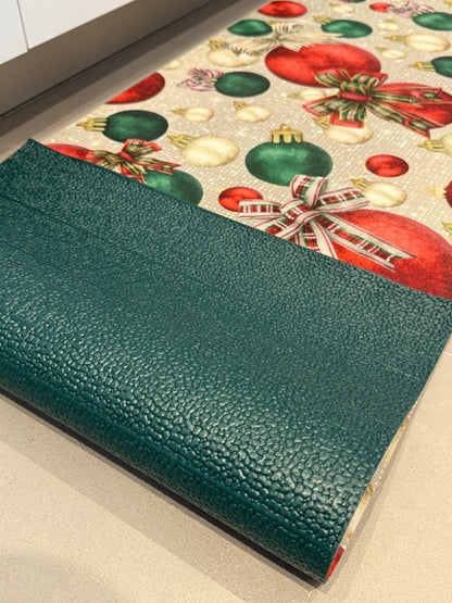 Passatoia Natalizia Xmas a Metraggio-Tappeto Cucina Lavabile Antiscivolo