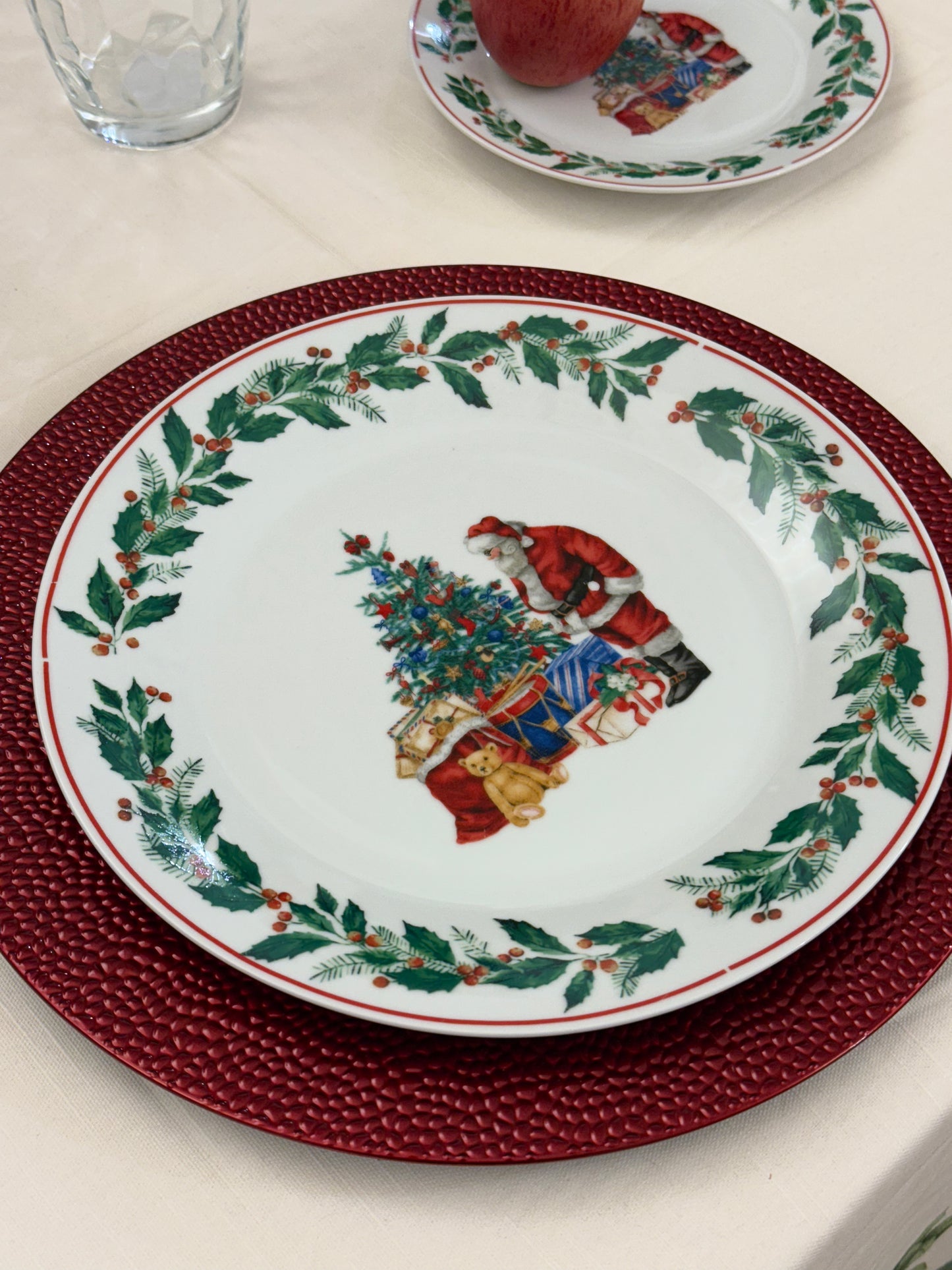 Servizio Piatti Natalizio 18 Pezzi in Porcellana - Sophie Maison Dear Santa