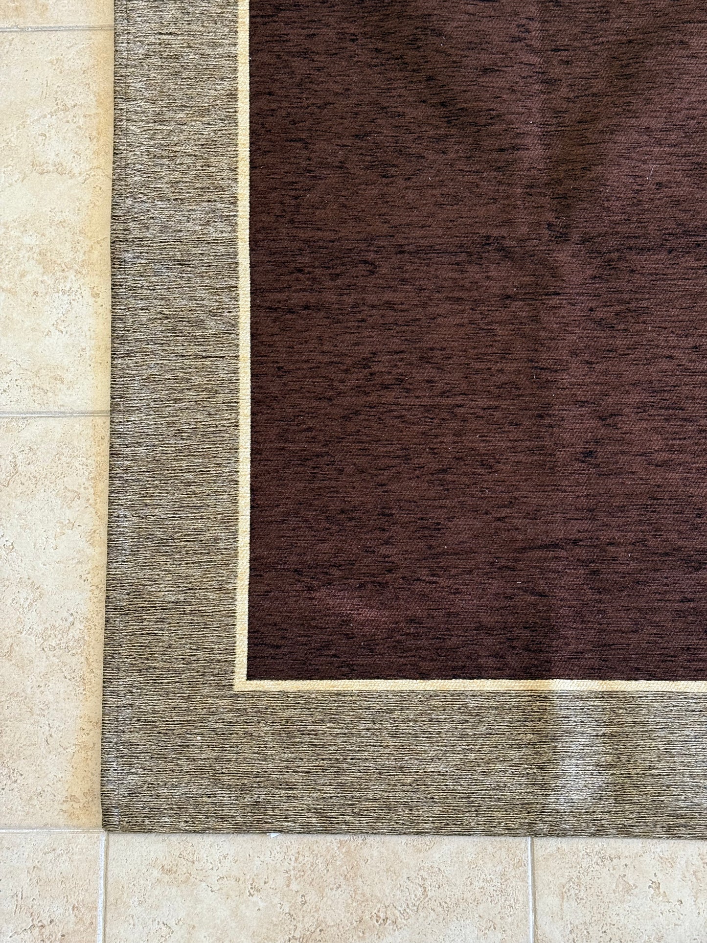 Tappeto Arredo Roma in Ciniglia 115x175 - Made in Italy, Base Antiscivolo