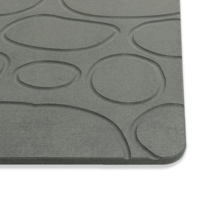 Tappeto Bagno in Diatomite Cerchi Mitzuno S&G 60x40 cm | Antiscivolo e Asciugatura Rapida