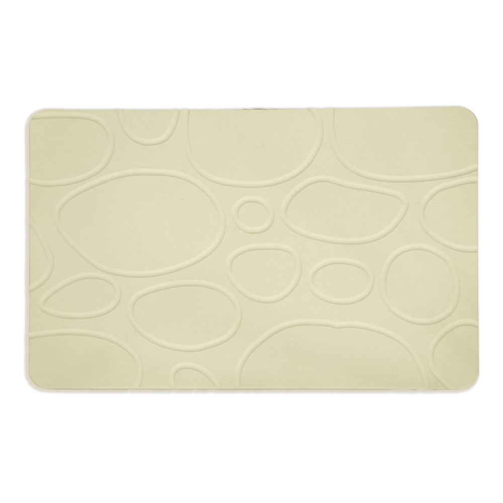 Tappeto Bagno in Diatomite Cerchi Mitzuno S&G 60x40 cm | Antiscivolo e Asciugatura Rapida