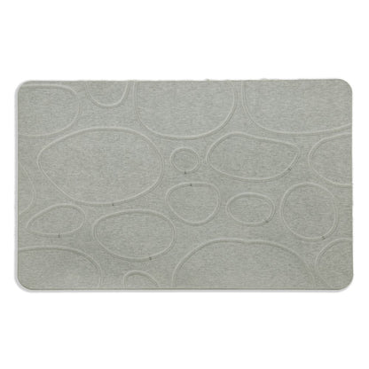Tappeto Bagno in Diatomite Cerchi Mitzuno S&G 60x40 cm | Antiscivolo e Asciugatura Rapida