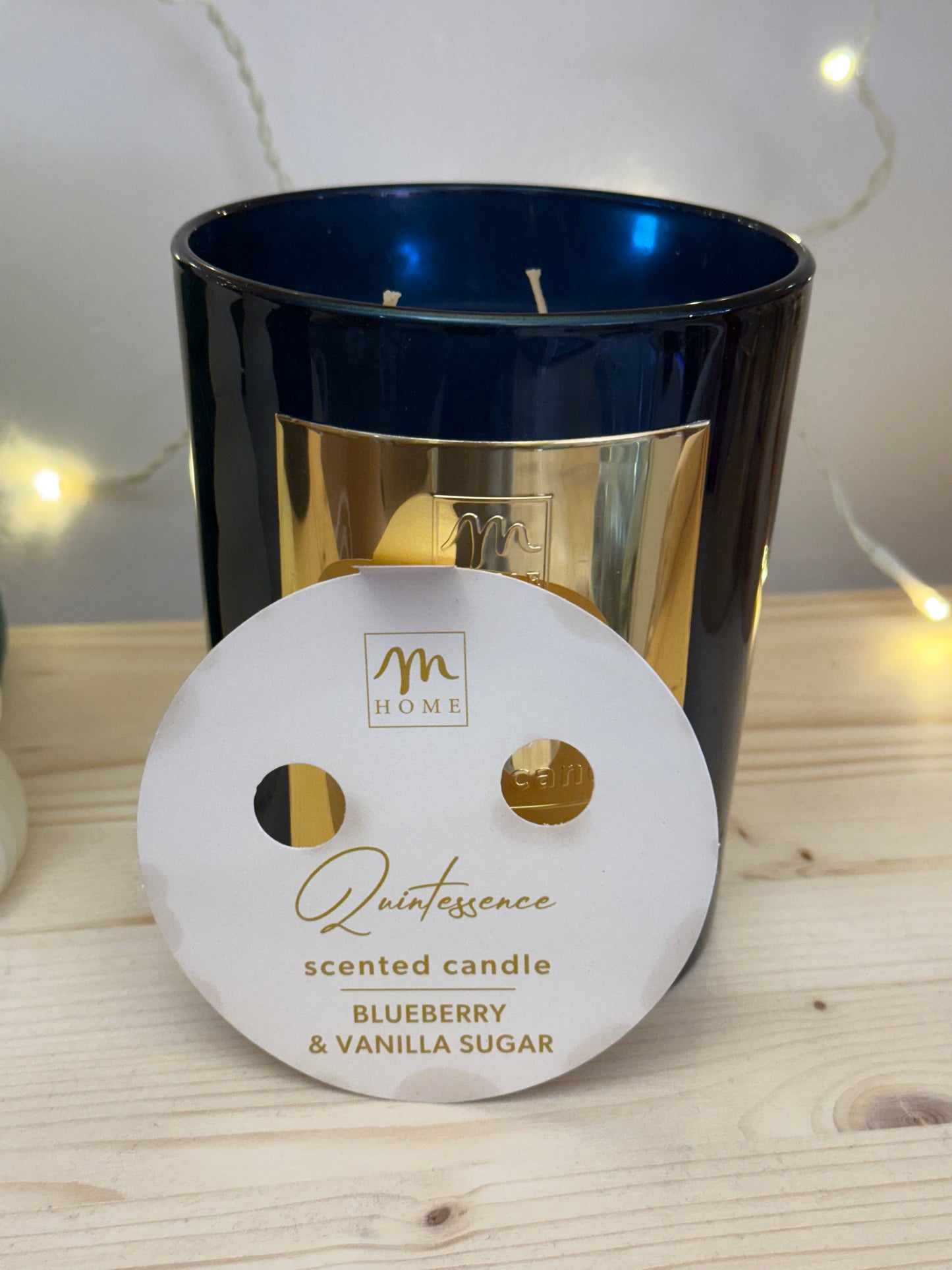 Candela Profumata Grande in Vetro 700g - Blueberry & Vanilla Sugar